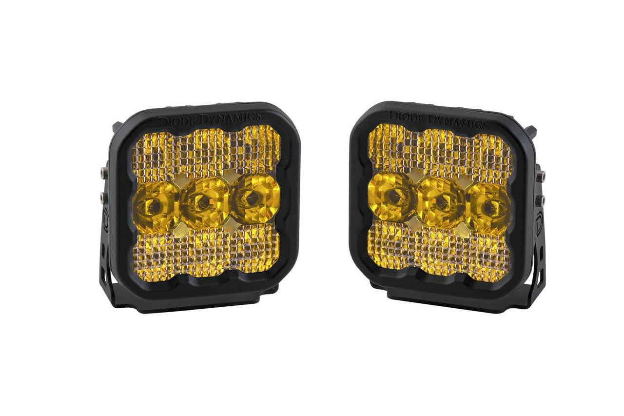 Diode Dynamics SS5 LED Pod Pro Yellow Combo Pair - Apollo Off-Road