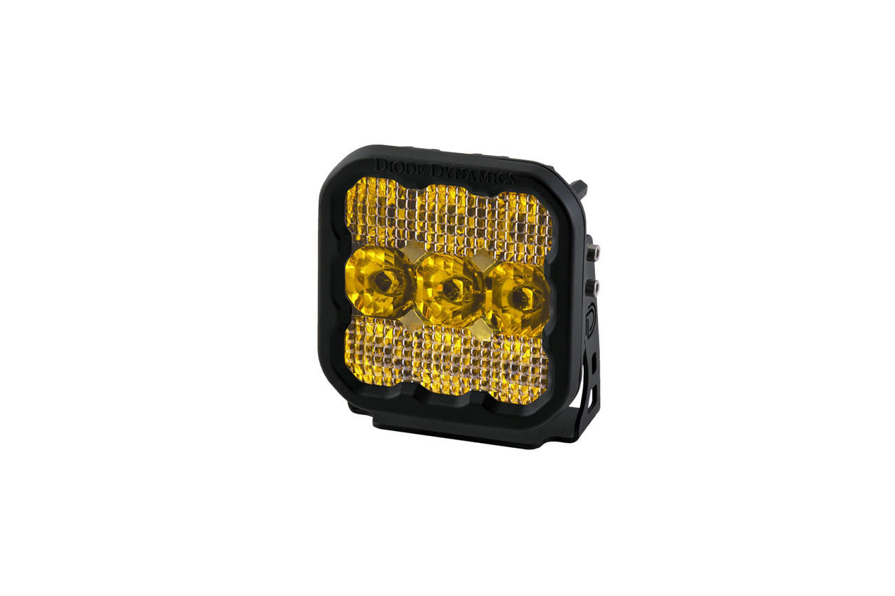 Diode Dynamics SS5 LED Pod Pro Yellow Combo Single - Apollo Off-Road