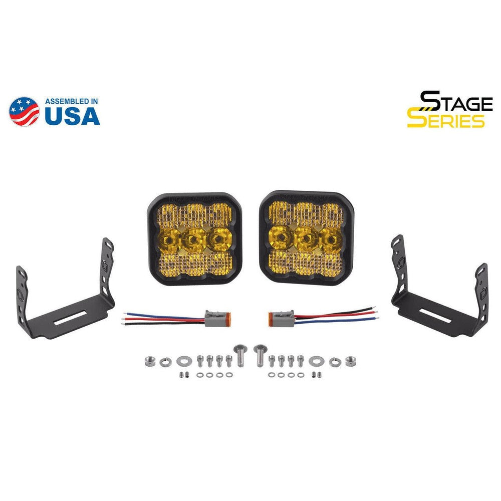 Diode Dynamics SS5 LED Pod Pro Yellow Spot Pair - Apollo Off-Road