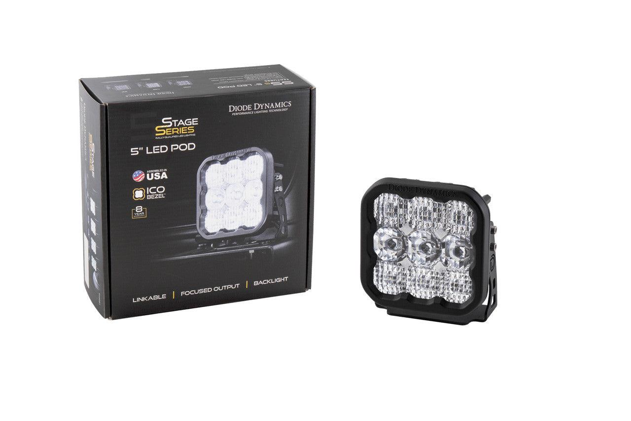 Diode Dynamics SS5 LED Pod Sport White Combo Single - Apollo Off-Road