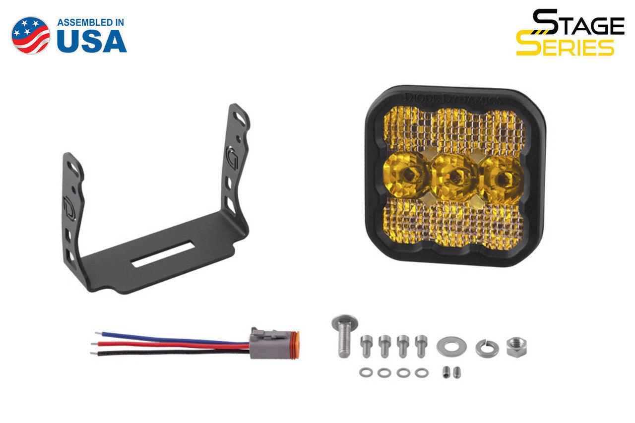 Diode Dynamics SS5 LED Pod Sport Yellow Flood Single - Apollo Off-Road