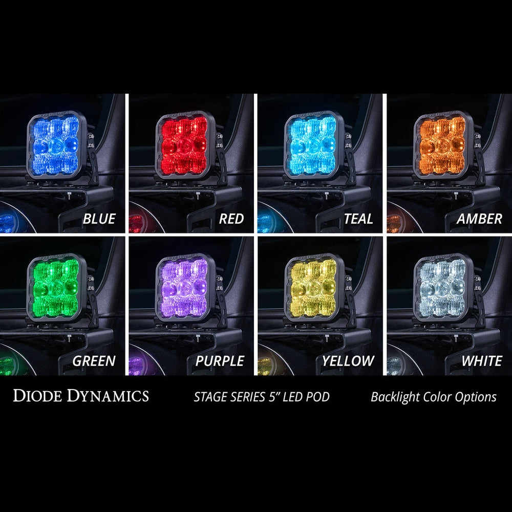 Diode Dynamics SS5 Sport Universal CrossLink 4-Pod Lightbar Yellow Driving - Apollo Off-Road