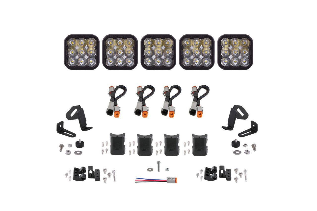 Diode Dynamics SS5 Sport Universal CrossLink 5-Pod Lightbar White Driving - Apollo Off-Road