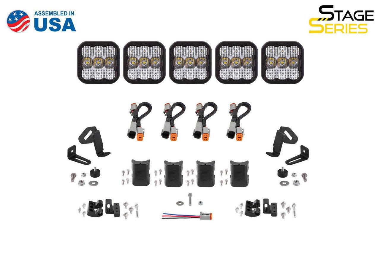 Diode Dynamics SS5 Sport Universal CrossLink 5-Pod Lightbar Yellow Driving - Apollo Off-Road