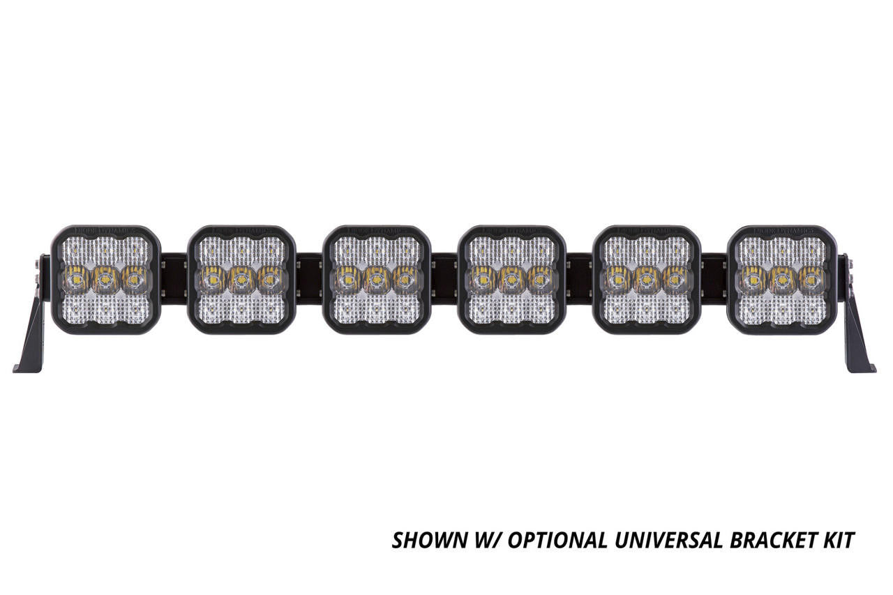 Diode Dynamics SS5 Sport Universal CrossLink 6-Pod Lightbar White Combo - Apollo Off-Road