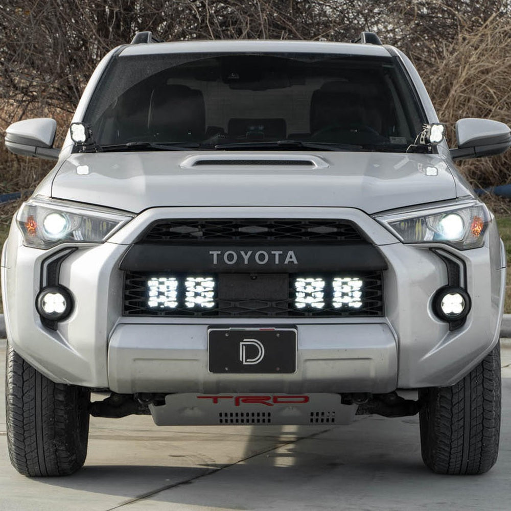Diode Dynamics SS5 Stealth Grille LED 2-Pod Kit for 2014-2023 Toyota 4Runner, Sport White Driving - Apollo Off-Road