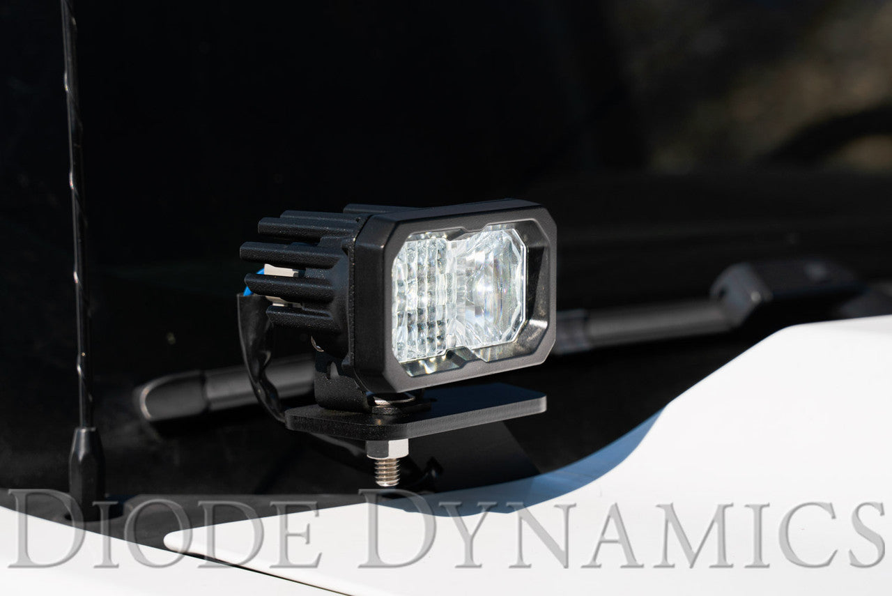 Diode Dynamics SSC2 LED Ditch Light Kit for 2014-2019 Chevrolet Silverado 1500, Sport White Combo - Apollo Off-Road