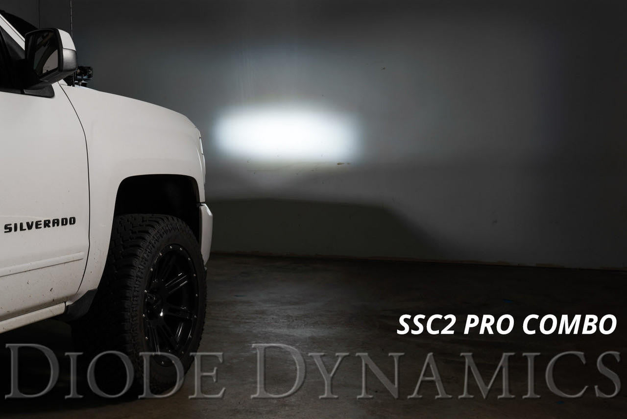 Diode Dynamics SSC2 LED Ditch Light Kit for 2014-2019 Chevrolet Silverado 1500, Sport Yellow Combo - Apollo Off-Road