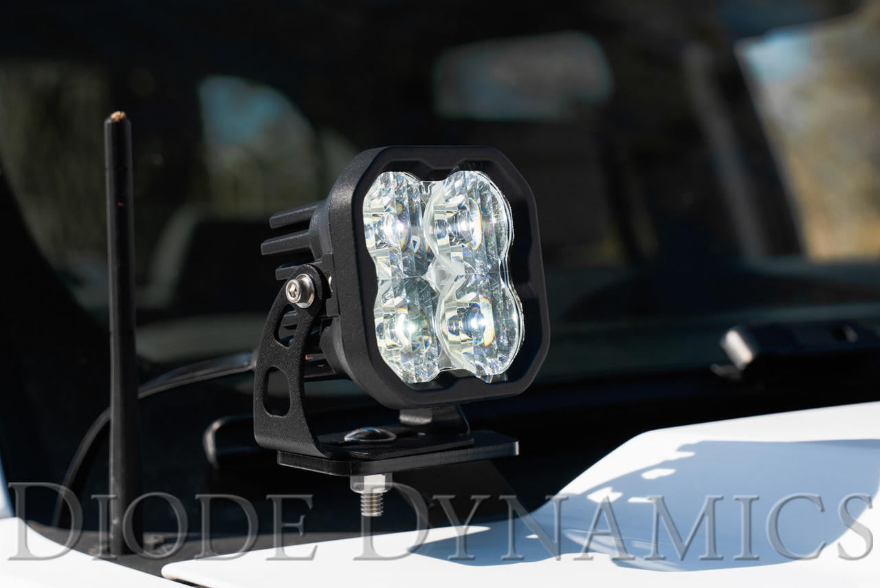 Diode Dynamics SSC2 LED Ditch Light Kit for 2014-2019 GMC Sierra 1500, Sport Yellow Combo - Apollo Off-Road