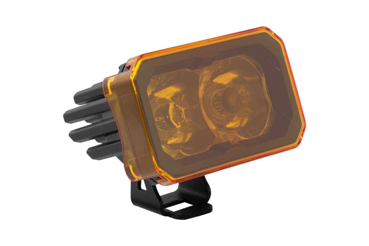 Diode Dynamics Stage Series 2 Inch LED Pod Cover, Yellow Each - Apollo Off-Road