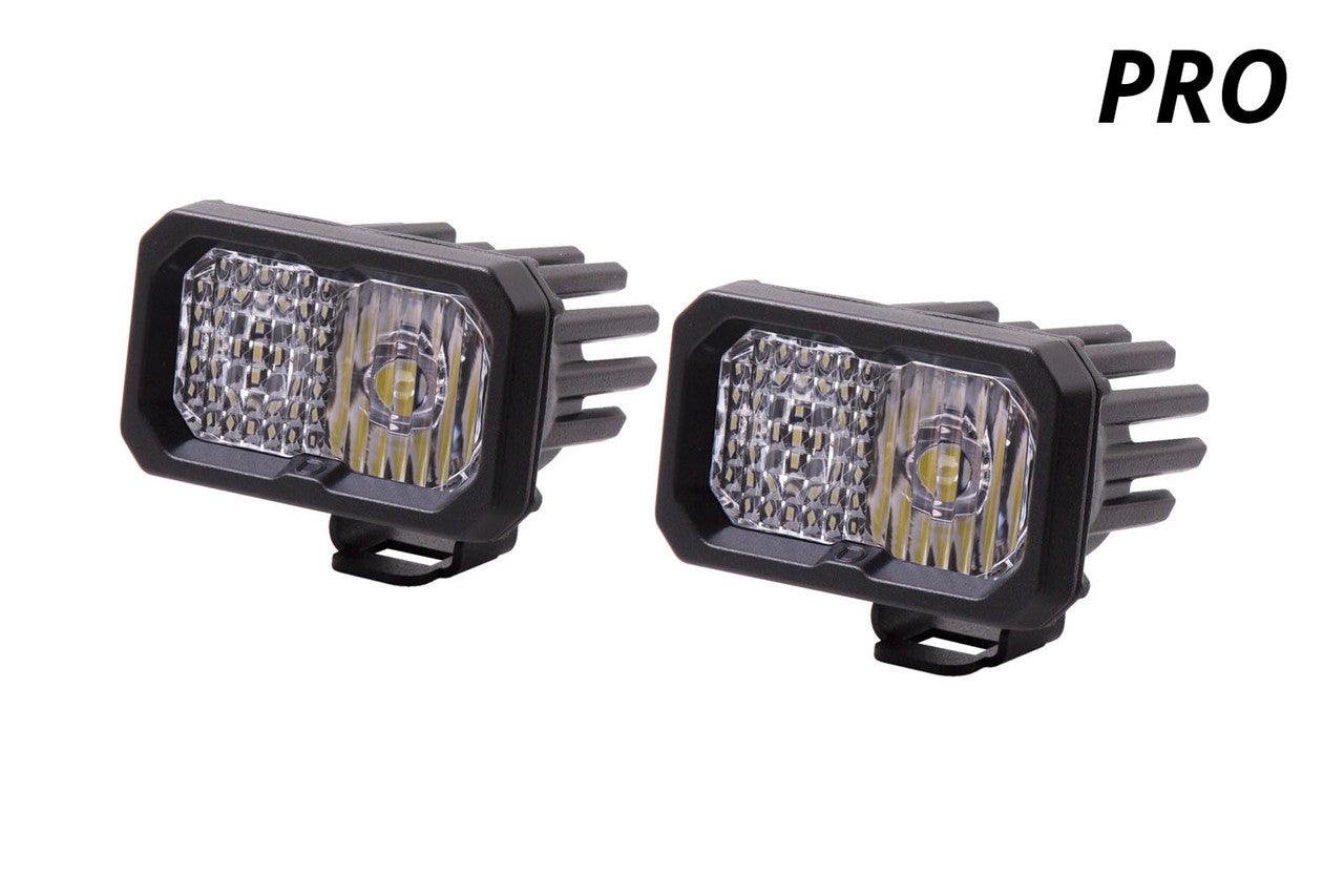 Diode Dynamics Stage Series 2 Inch LED Pod, Pro White Combo Standard RBL Pair - Apollo Off-Road