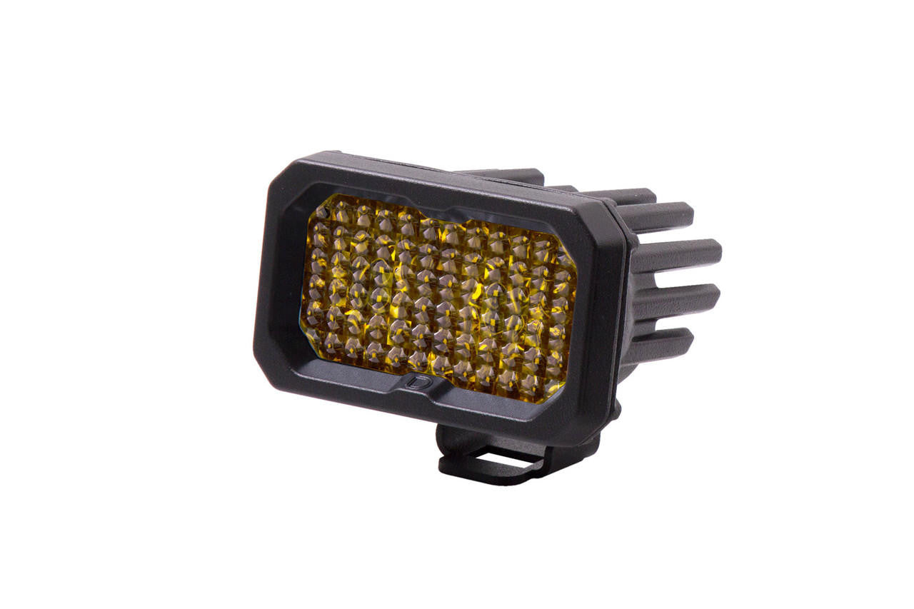 Diode Dynamics Stage Series 2 Inch LED Pod, Pro Yellow Flood Standard ABL Each - Apollo Off-Road