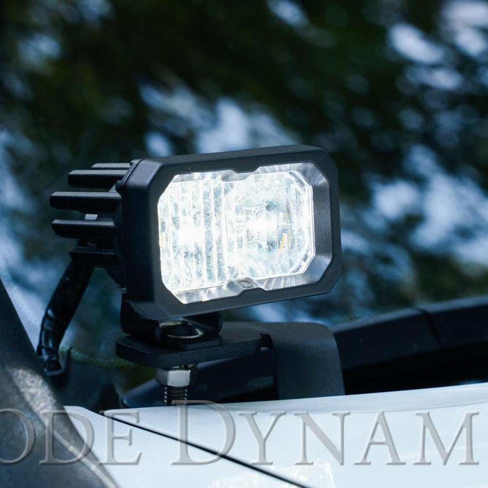 Diode Dynamics Stage Series 2 Inch LED Pod, Sport White Flood Standard ABL Pair - Apollo Off-Road