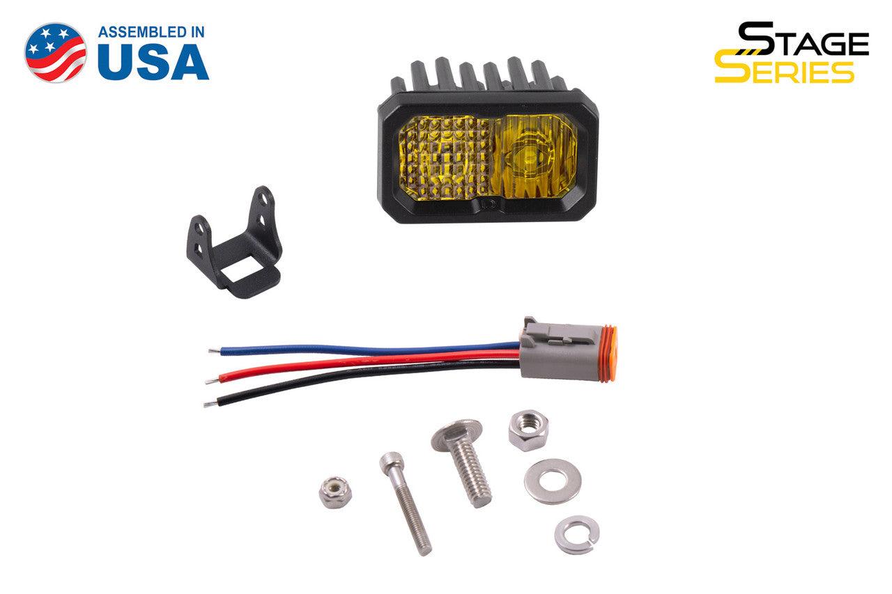 Diode Dynamics Stage Series 2 Inch LED Pod, Sport Yellow Combo Standard ABL Each - Apollo Off-Road