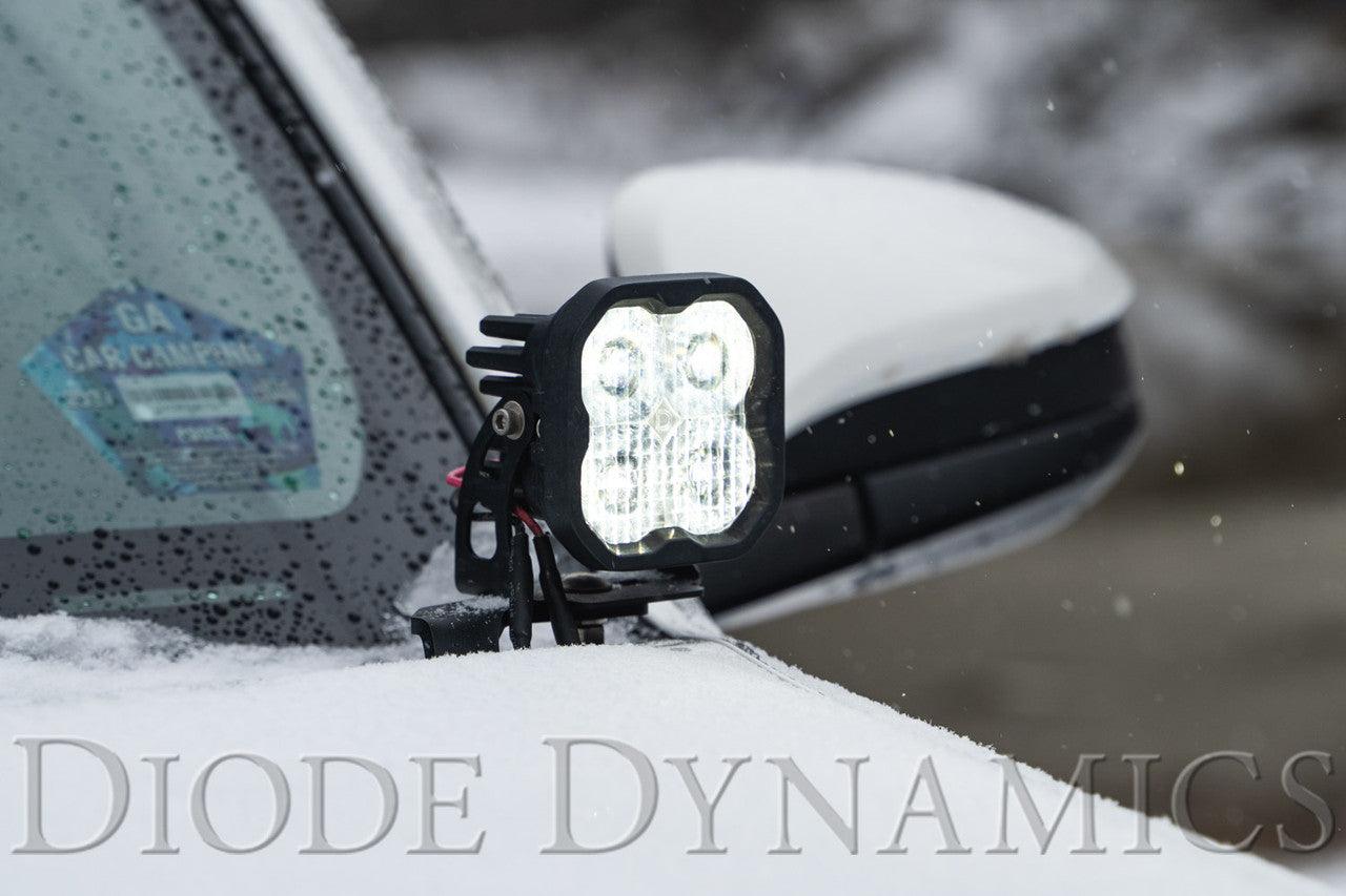 Diode Dynamics Stage Series 2in LED Ditch Light Kit for 2010-2021 Toyota 4Runner Sport White Combo - Apollo Off-Road