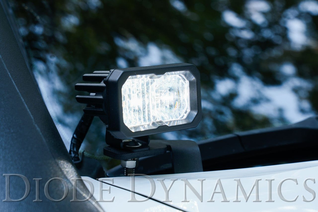 Diode Dynamics Stage Series 2in LED Ditch Light Kit for 2016-2021 Toyota Tacoma, Sport White Combo - Apollo Off-Road