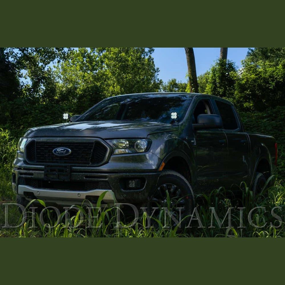 Diode Dynamics Stage Series 2in LED Ditch Light Kit for 2019-2021 Ford Ranger, Pro Yellow Combo - Apollo Off-Road