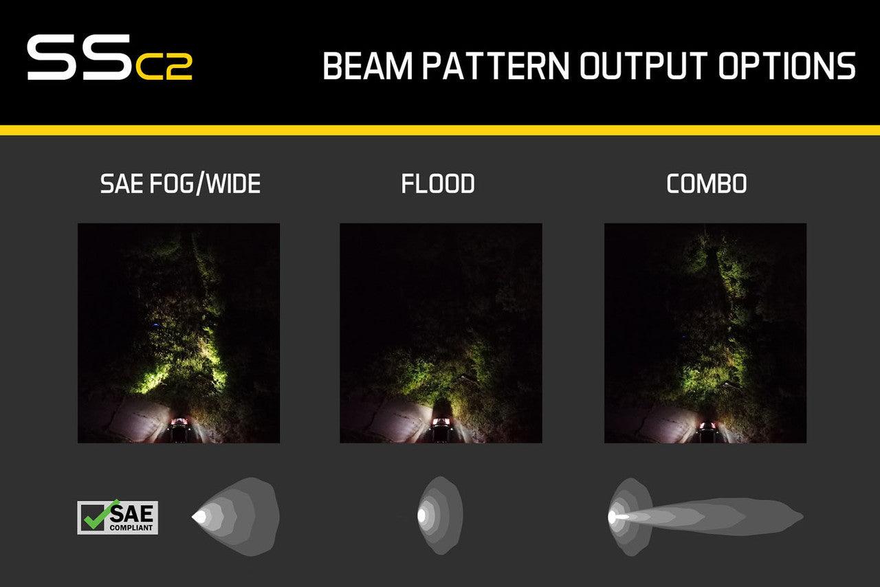 Diode Dynamics Stage Series 2in LED Pod Pro Yellow Combo Flush ABL Single - Apollo Off-Road