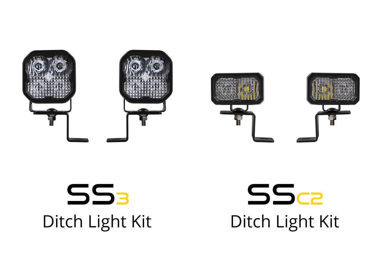 Diode Dynamics Stage Series Backlit Ditch Light Kit for 2021-2022 Ford F-150, SSC2 Pro Yellow Combo - Apollo Off-Road