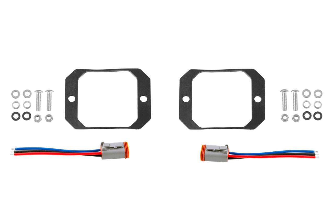 Diode Dynamics Stage Series C1 Flush Mount Mounting Kit Pair - Apollo Off-Road