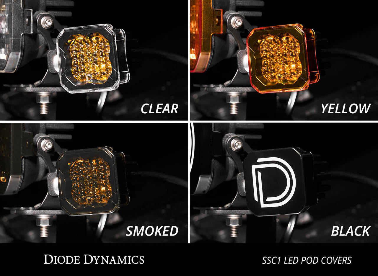 Diode Dynamics Stage Series C1 LED Pod Cover Yellow Each - Apollo Off-Road