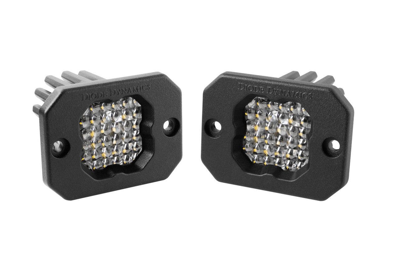 Diode Dynamics Stage Series C1 LED Pod Pro White Flood Flush ABL Pair - Apollo Off-Road