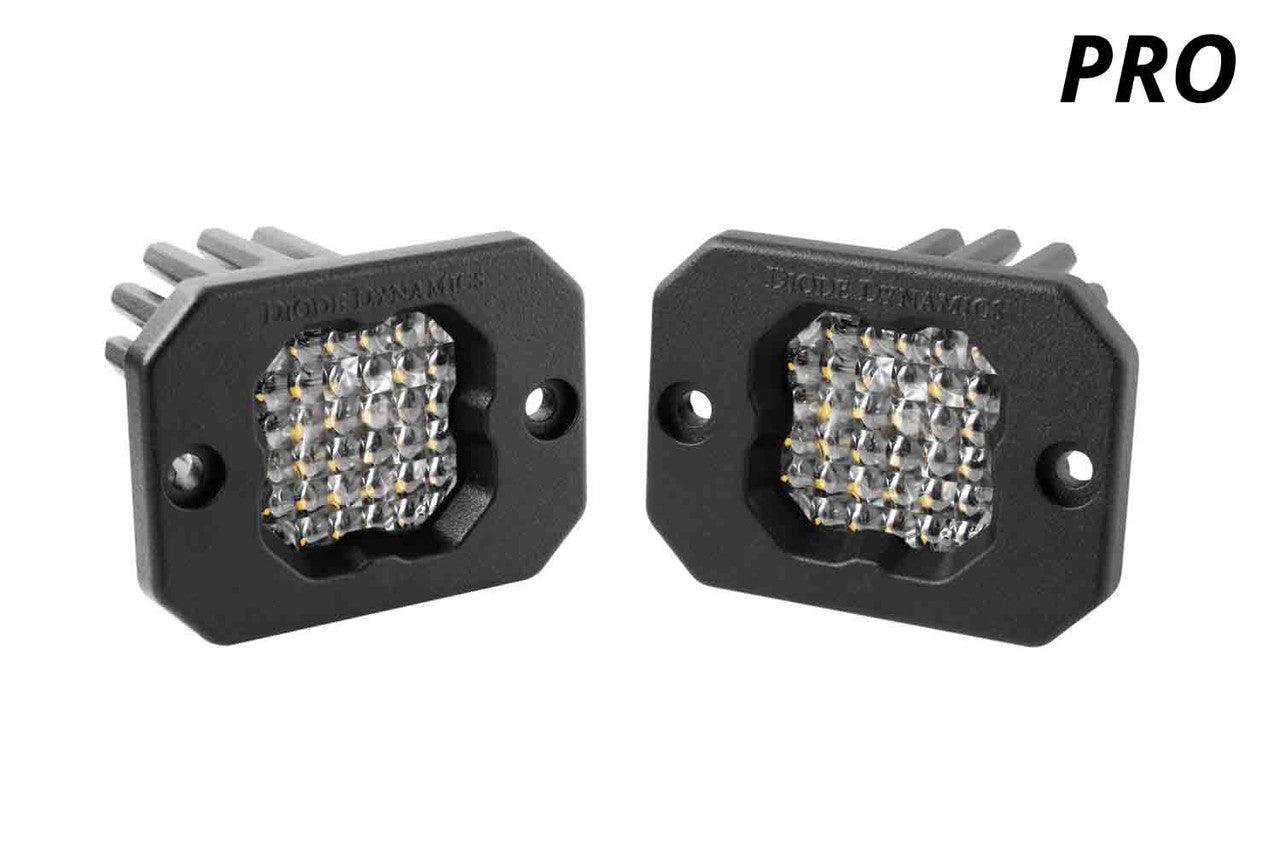 Diode Dynamics Stage Series C1 LED Pod Pro White Flood Flush ABL Pair - Apollo Off-Road
