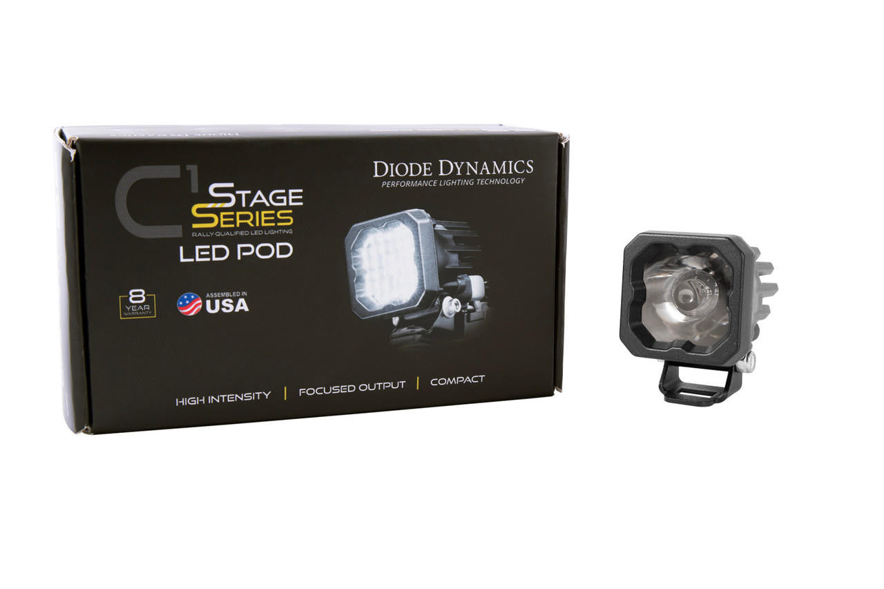 Diode Dynamics Stage Series C1 LED Pod Pro White Wide Standard ABL Each - Apollo Off-Road