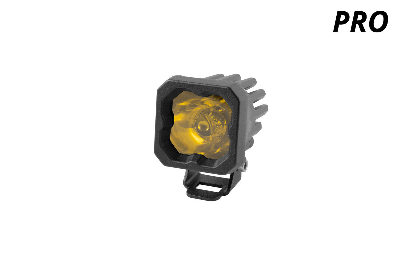 Diode Dynamics Stage Series C1 LED Pod Pro Yellow Spot Standard ABL Each - Apollo Off-Road