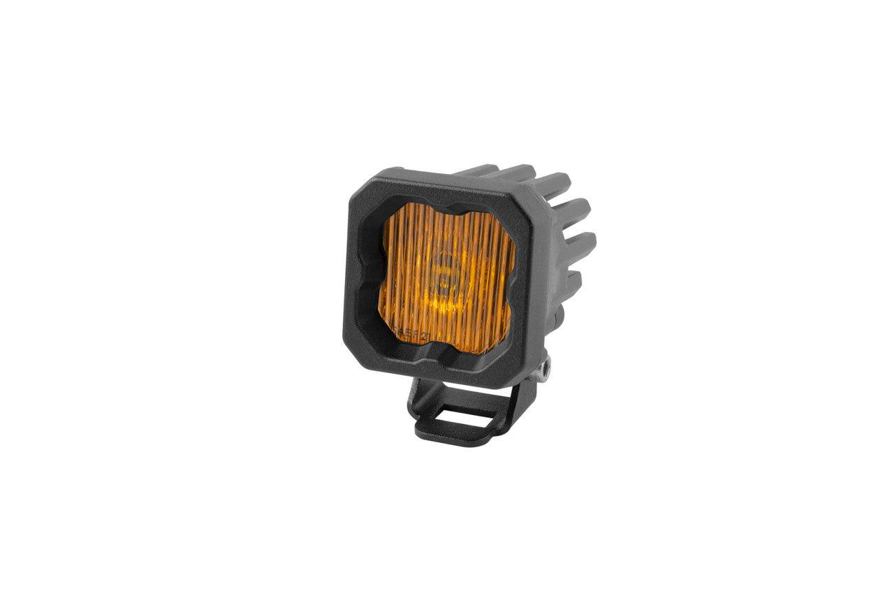 Diode Dynamics Stage Series C1 LED Pod Yellow SAE-DOT Fog Standard ABL Each - Apollo Off-Road