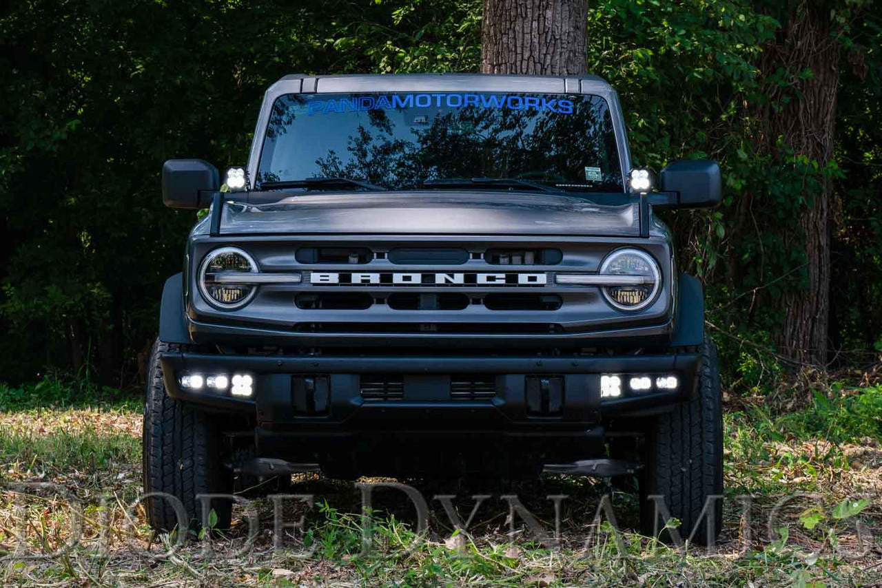 Diode Dynamics Stage Series Fog Pocket Kit for 2021 Ford Bronco, Yellow Max - Apollo Off-Road