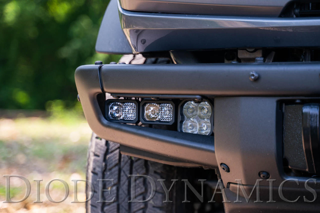 Diode Dynamics Stage Series Fog Pocket Kit for 2021 Ford Bronco, Yellow Max - Apollo Off-Road