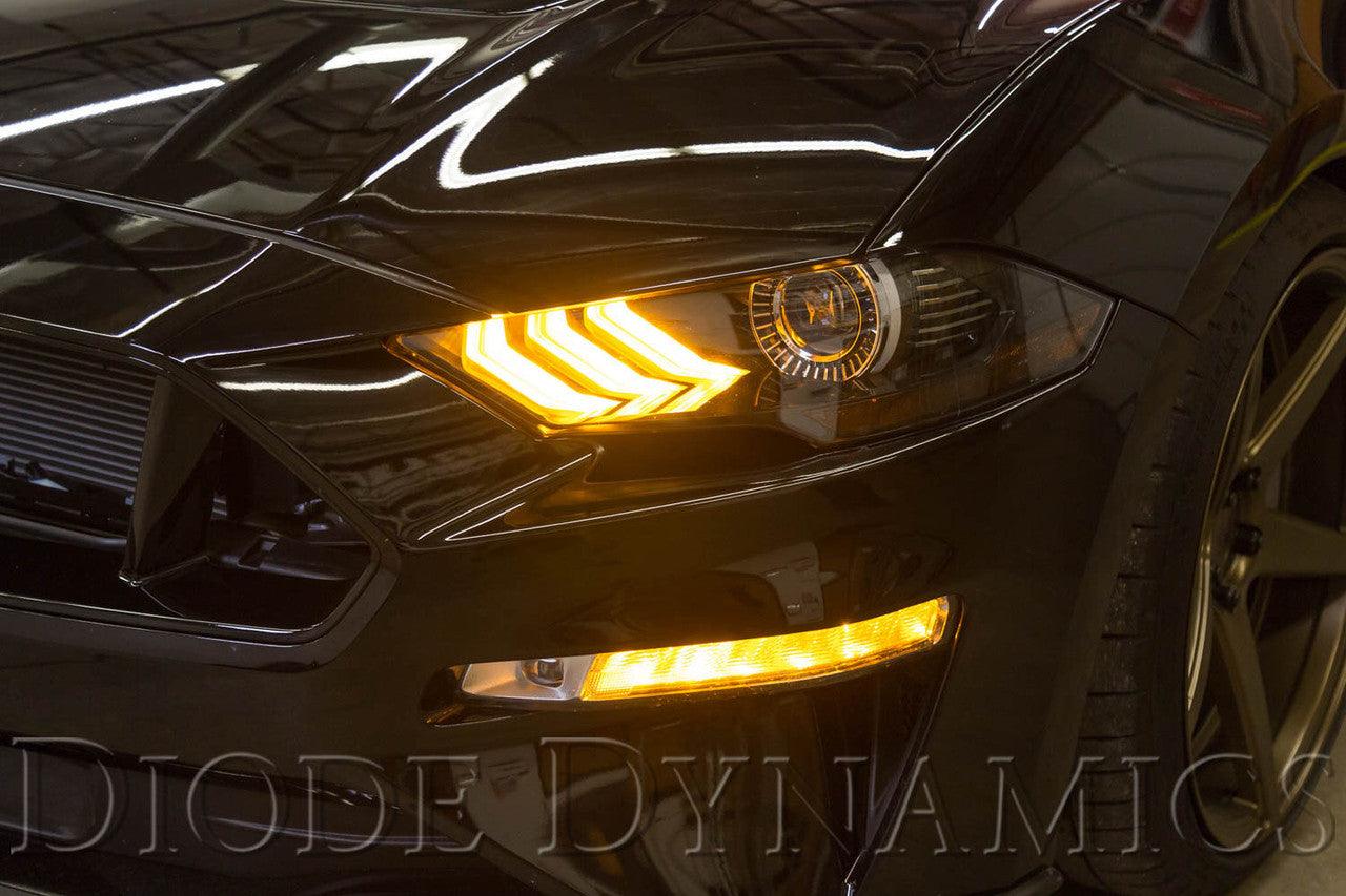 Diode Dynamics Switchback DRL LED Boards for 2018-2021 EU-AU Ford Mustang - Apollo Off-Road