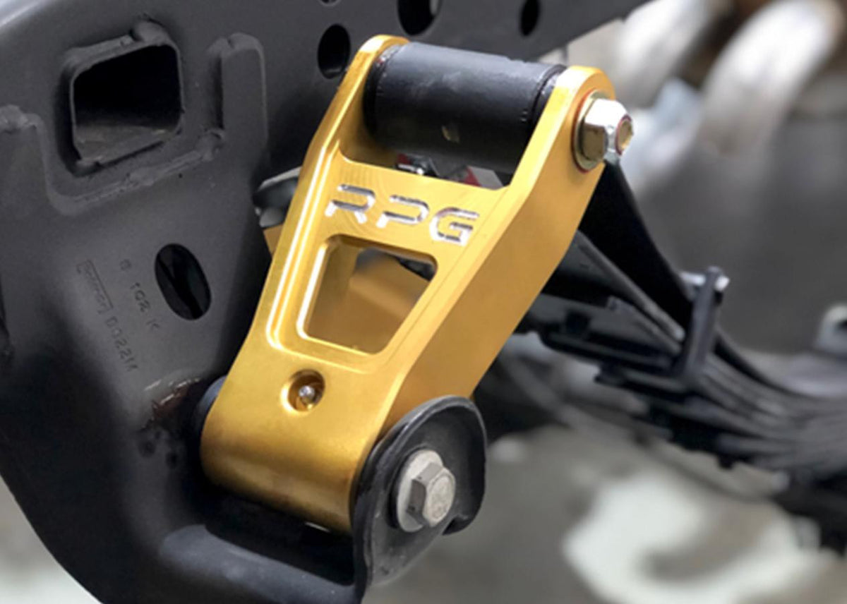 Ford F-150 and Gen 1 & Gen 2 Raptor Billet Aluminum Leaf Spring Shackles - Apollo Off-Road