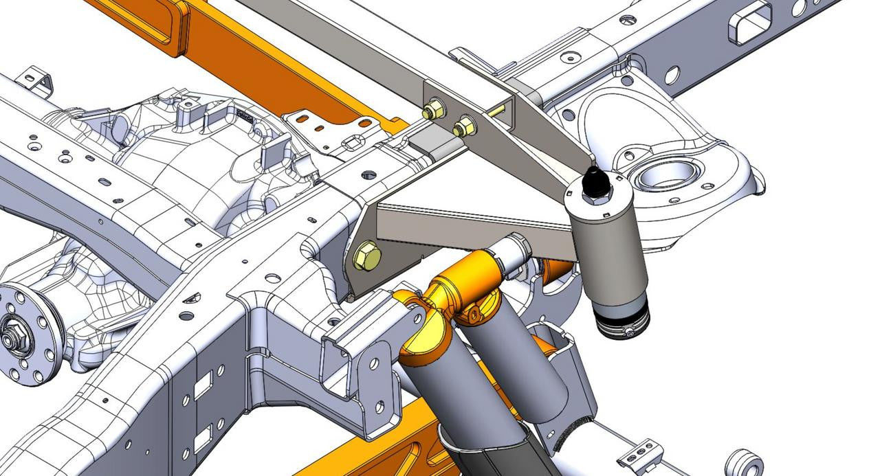 Ford Raptor Bump Stop Frame Support Kit - Apollo Off-Road