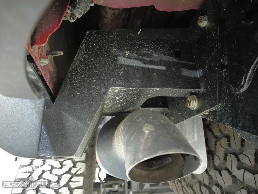 Gladiator Rear Rock Sliders for 20-Pres Jeep Gladiator JT Steel Powdercoat - Apollo Off-Road
