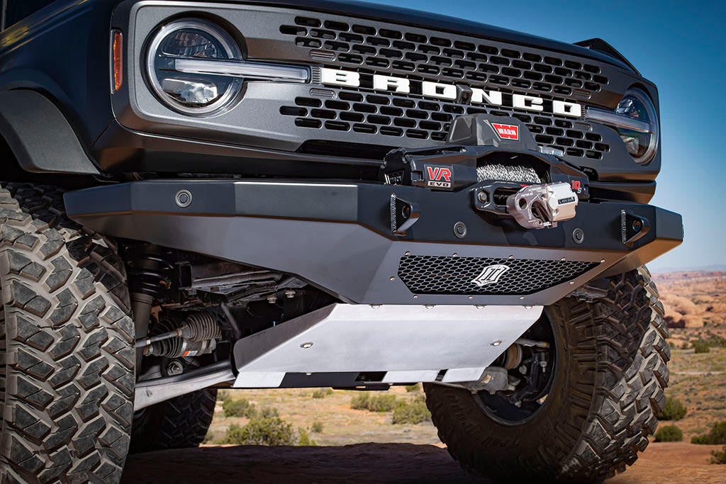 ICON Impact Armor 2021+ Ford Bronco Front Skid Plate - Apollo Off-Road