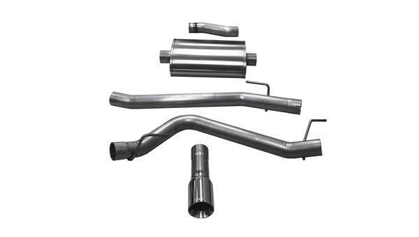 Jeep Gladiator 3.0 Inch Cat Back Sport For 20-Pres Gladiator 3.6 Liter V6 Single Side Exit with 3 Inch Turn Down Tip - Apollo Off-Road