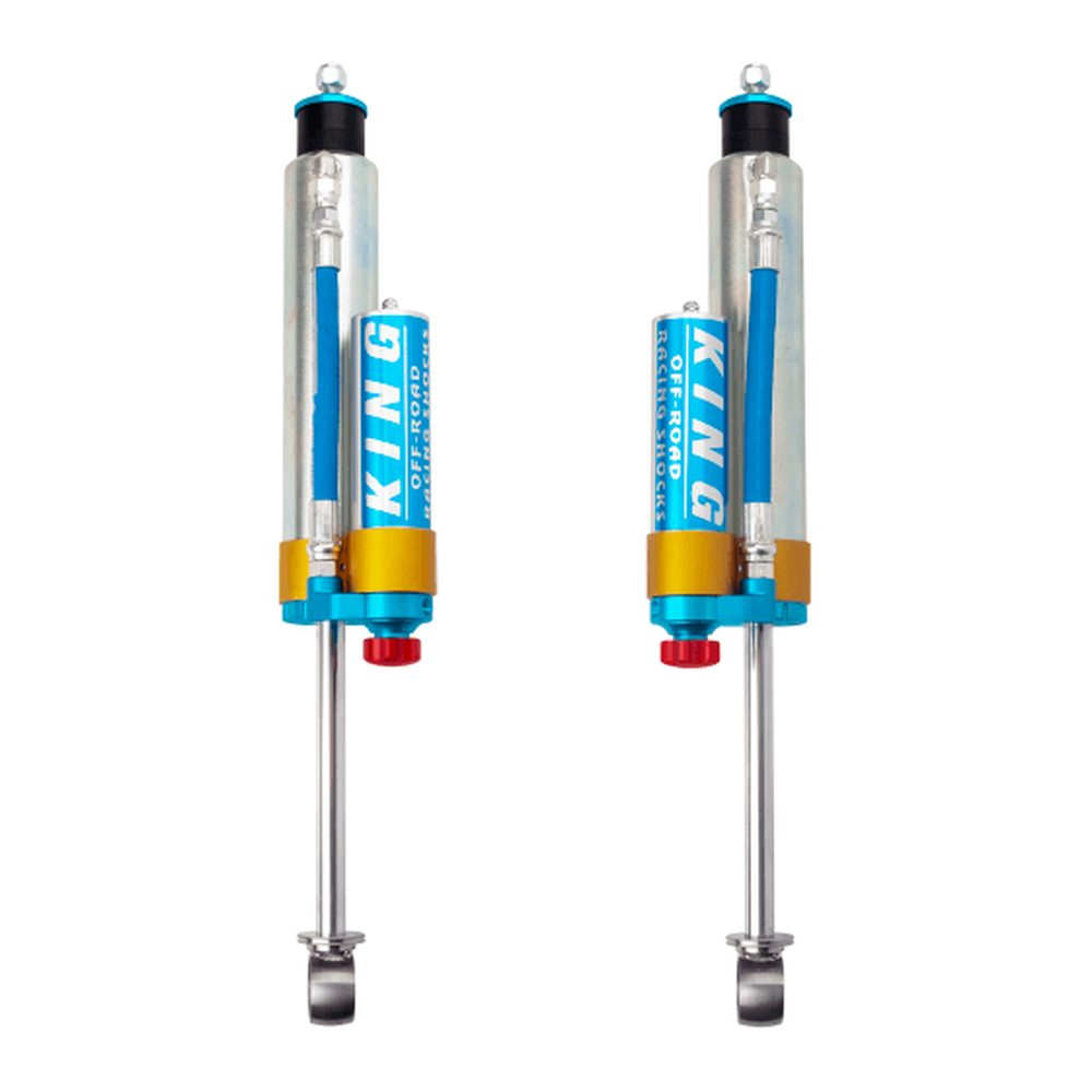 King Shocks 4Runner 96-02 Rear 2.5 Dia. Piggy Hose Reservoir W/ Adjuster (Pair) - Apollo Off-Road