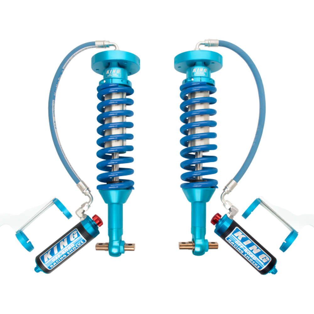 King Shocks Expedition 4WD 2018+ Front 2.5 Dia. Remote Reservoir Coil-Over
 W/ Adjuster (Pair) - Apollo Off-Road