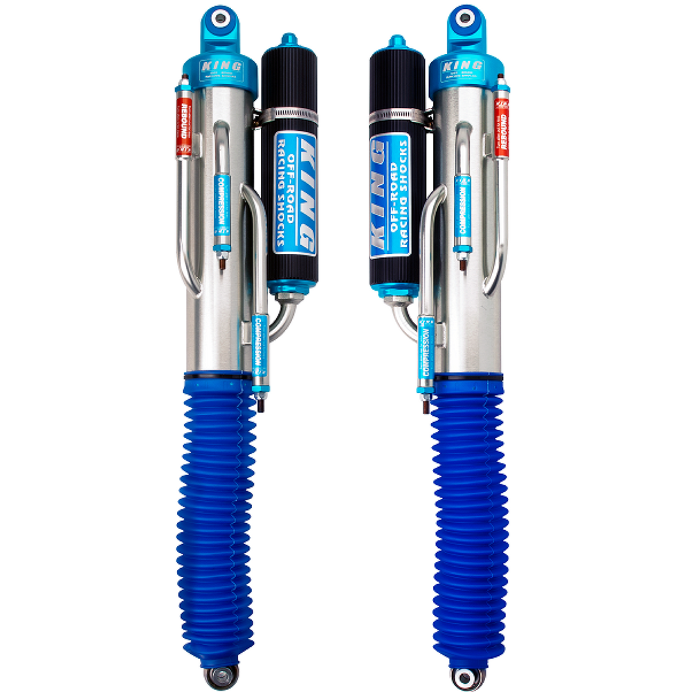 King Shocks F150 Raptor 4WD 10-14 Rear 3.0 Dia. 3 Tube Bypass Piggyback Shock W/ Standard Fin Reservoir (Pair) - Apollo Off-Road
