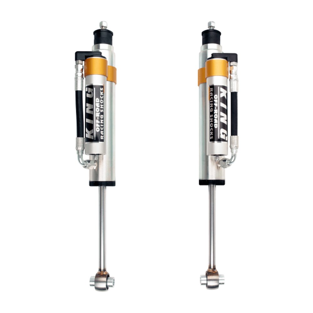King Shocks G-Class 90-12 Rear 2.5 Dia. Piggy Hose Reservoir Std Black Ano (Pair) - Apollo Off-Road