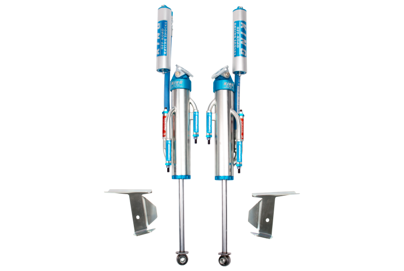 King Shocks JK 07-18 Rear 2.5 Dia. Hose Remote 3 Tube Bypass Shocks For 0-2.0" Lifts (Pair) - Apollo Off-Road