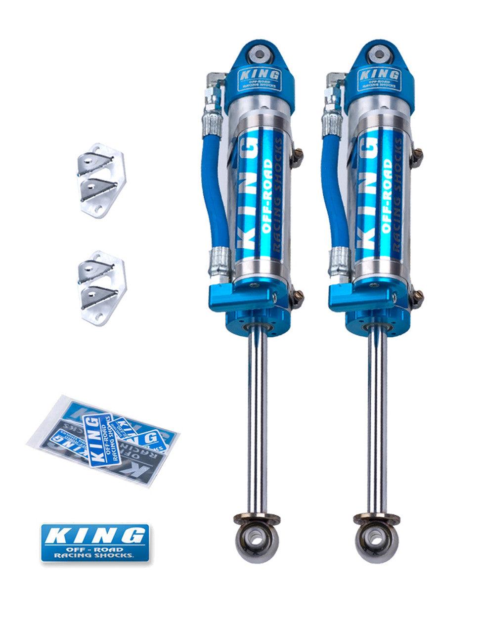 King Shocks JK 07-18 Rear 2.5 Dia. Piggy Hose Reservoir For 6" Lifts (Pair) - Apollo Off-Road