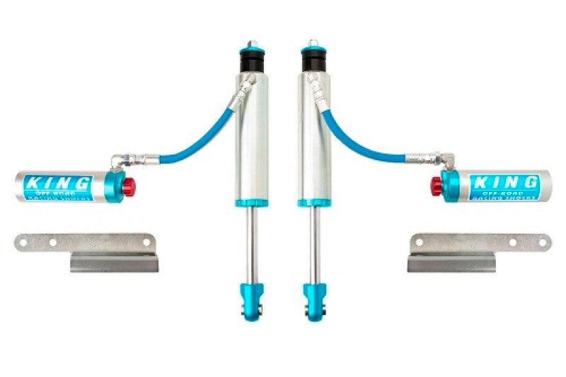 King Shocks Land Cruiser 100 98-02 Front 2.5 Dia. Remote Res. Shock W/ Adjuster (Pair) - Apollo Off-Road