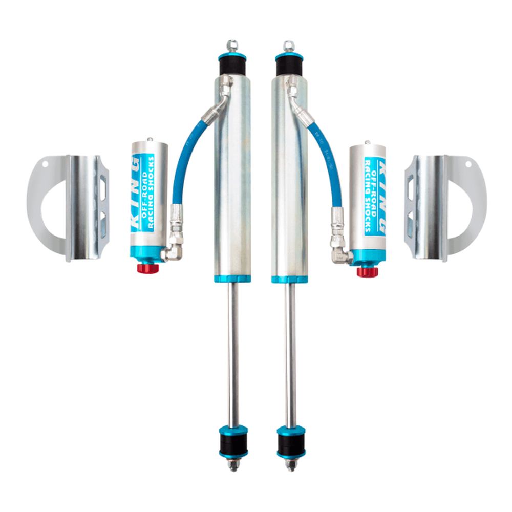 King Shocks Land Cruiser 80 89-97 Front 2.5 Dia. Remote Reservoir Shock For 0-2" Lifts W/ Adjuster (Pair) - Apollo Off-Road