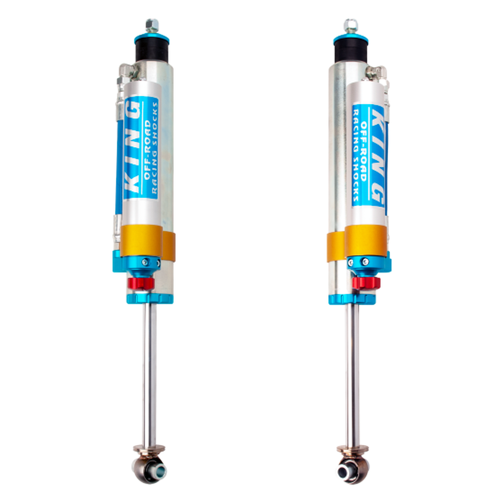 King Shocks Patrol Y62 10+ Rear 2.5 Dia. Piggy Hose Reservoir Shock W/ Adjuster (Pair) - Apollo Off-Road