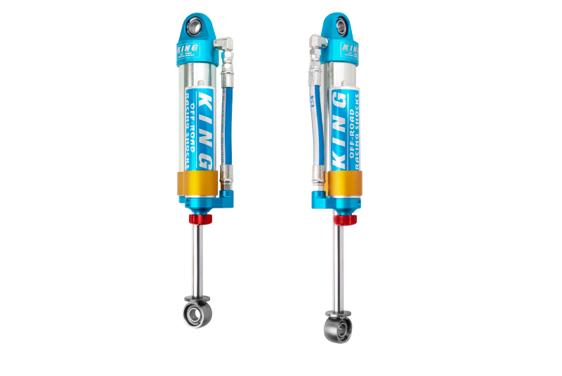 King Shocks Tacoma 96-04 (6 Lug) Rear 2.5 Dia. Piggy Hose Reservoir Shock W/ Adjuster (Pair) - Apollo Off-Road