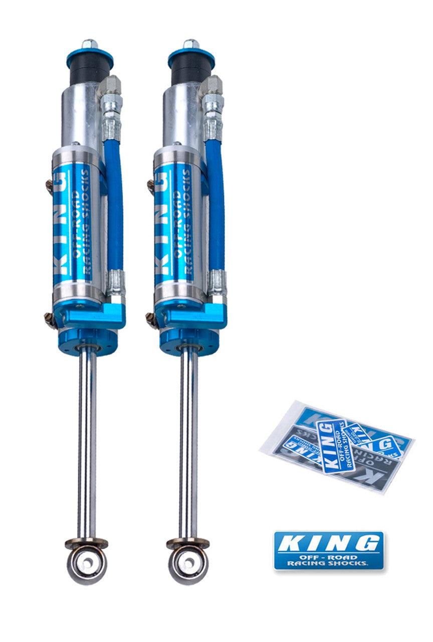 King Shocks TJ 97-06 Front 2.5 Dia. Piggy Hose Reservoir For 3-5" Lifts (Pair) - Apollo Off-Road