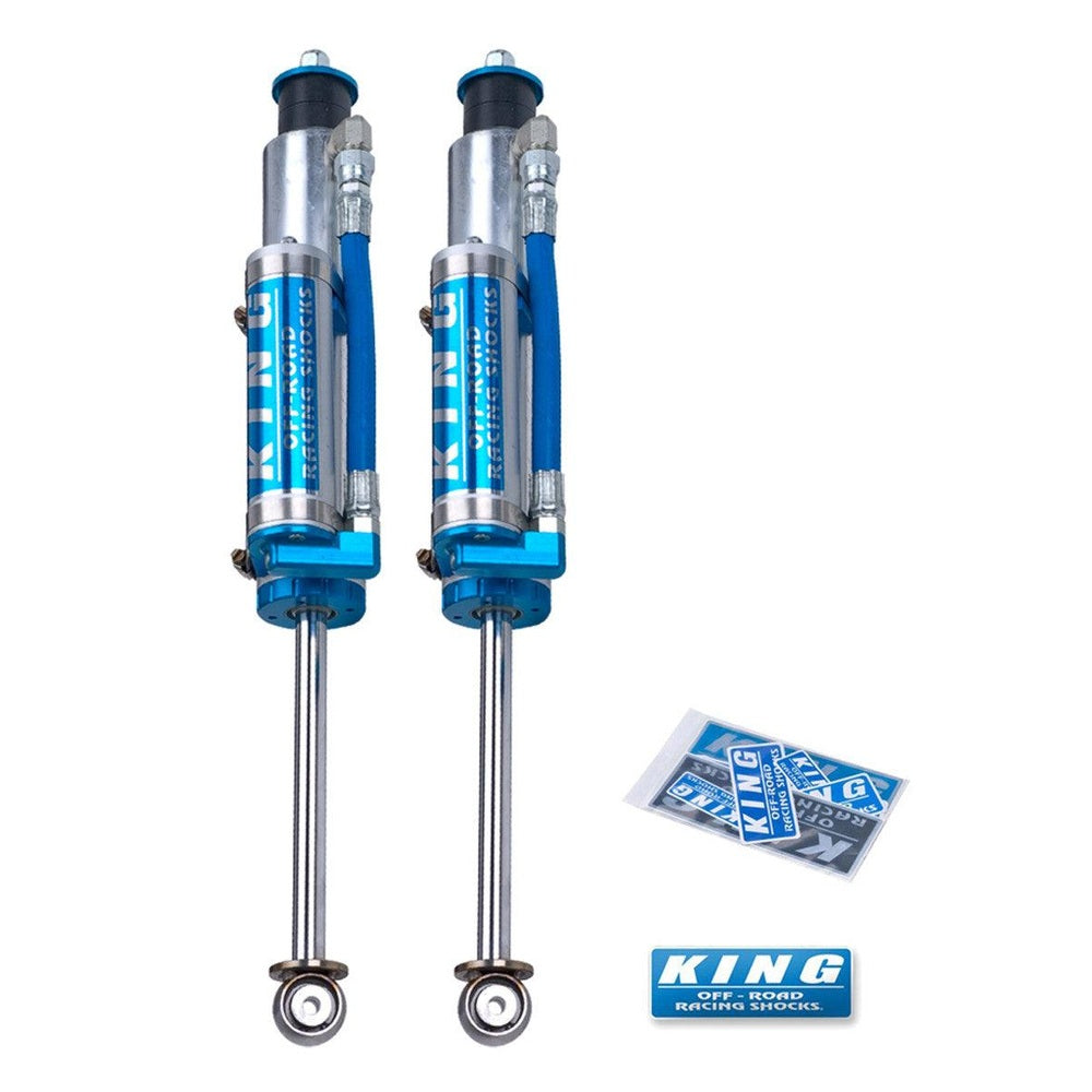 King Shocks TJ 97-06 Front 2.5 Dia. Piggy Hose Reservoir For 6" Lifts (Pair) - Apollo Off-Road